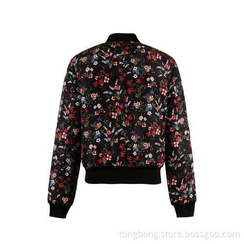 Custom Print Padded Down Puffer Women's Jacket